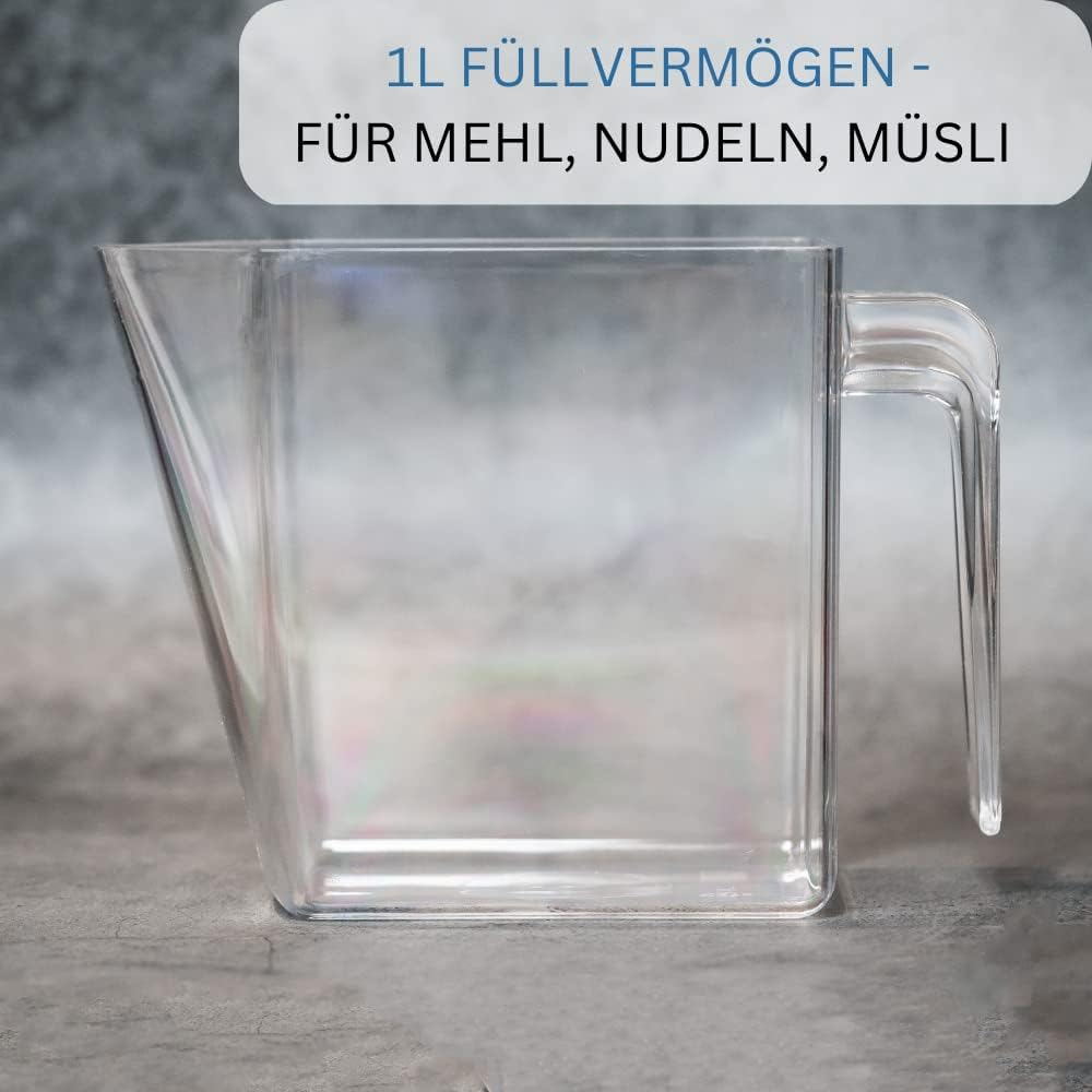 Westmark Schütten-Set, 4tlg., 1 Schüttengehäuse inkl. drei Schütten + 3 Schaufeln, Schütten-Volumen: