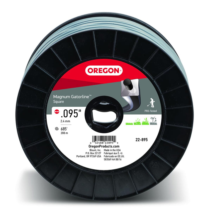 Oregon Magnum Gatorline 22–895 Rasentrimmerschnur, quadratisch, 0,095 cm x 1,8 m Exklusiv, 685 ft