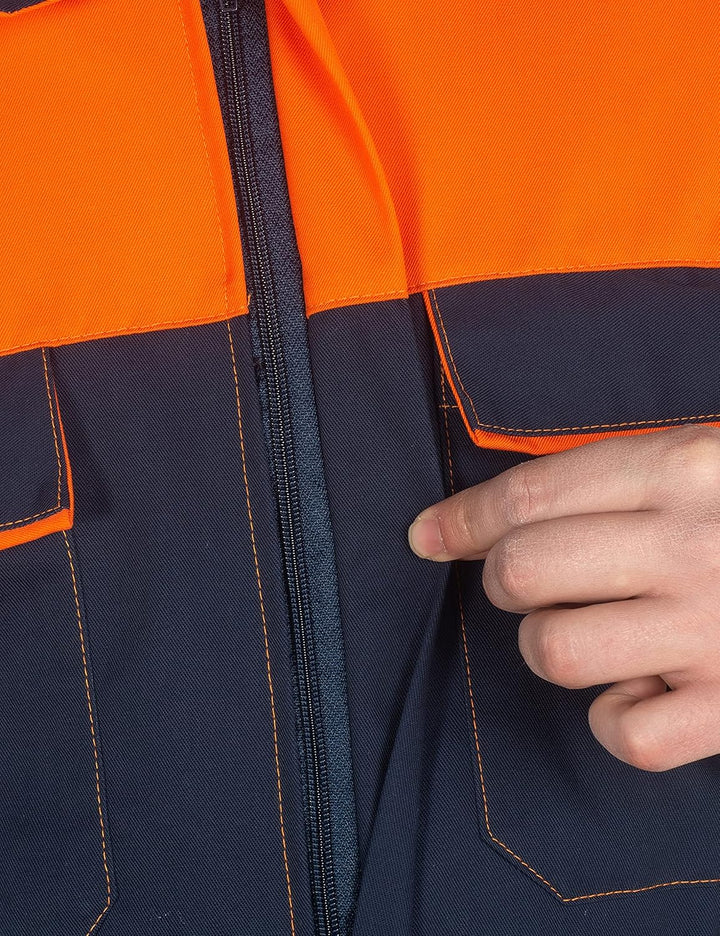 C.B.F. Balducci Group Arbeitsanzug mit Mehreren Taschen Arbeitsanzug M Blau / Orange, M Blau / Orang