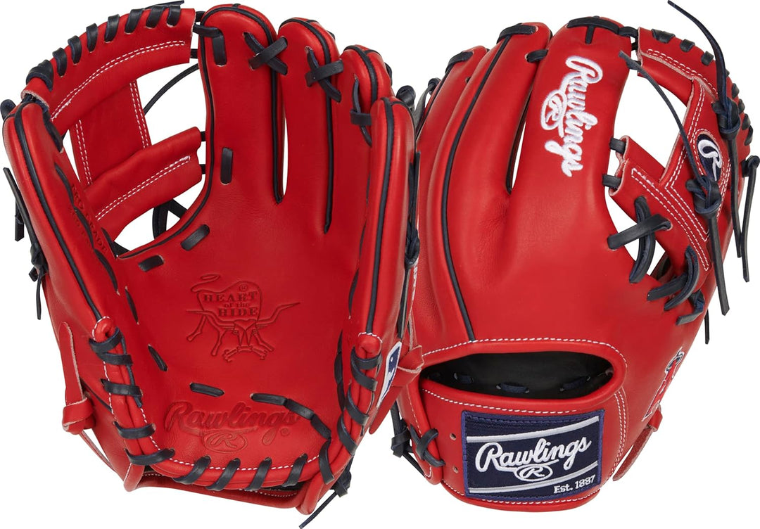 Rawlings | Heart of The Hide MLB Team Logo Baseballhandschuh | alle MLB-Team-Optionen erhältlich Übe