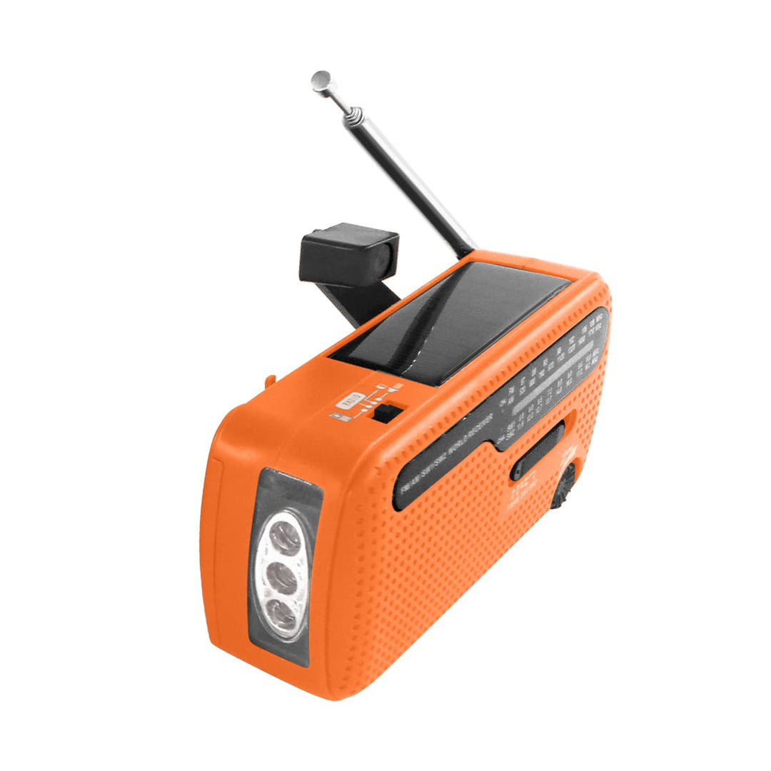 Irfora Notfallradio Handkurbel Solarradio 1200mAh wiederaufladbare tragbare Powerbank LED Taschenlam