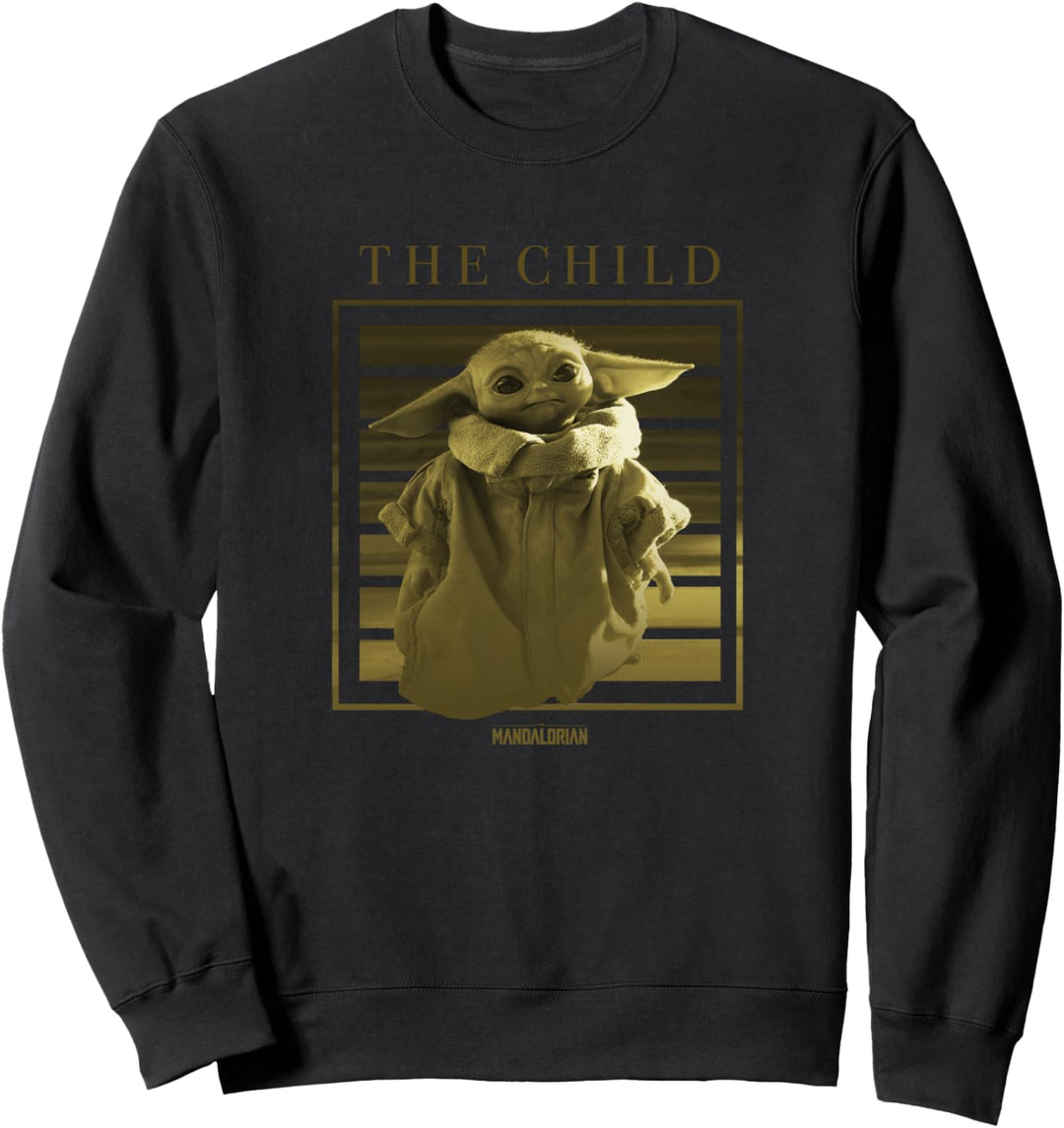 Star Wars The Mandalorian The Child Lined Portrait Poster Sweatshirt