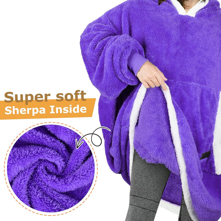Catalonia Classy Decke mit Ärmel Oversize Hoodie Kuscheldecke-Kuscheldecke Zum Anziehen mit Ärmeln u