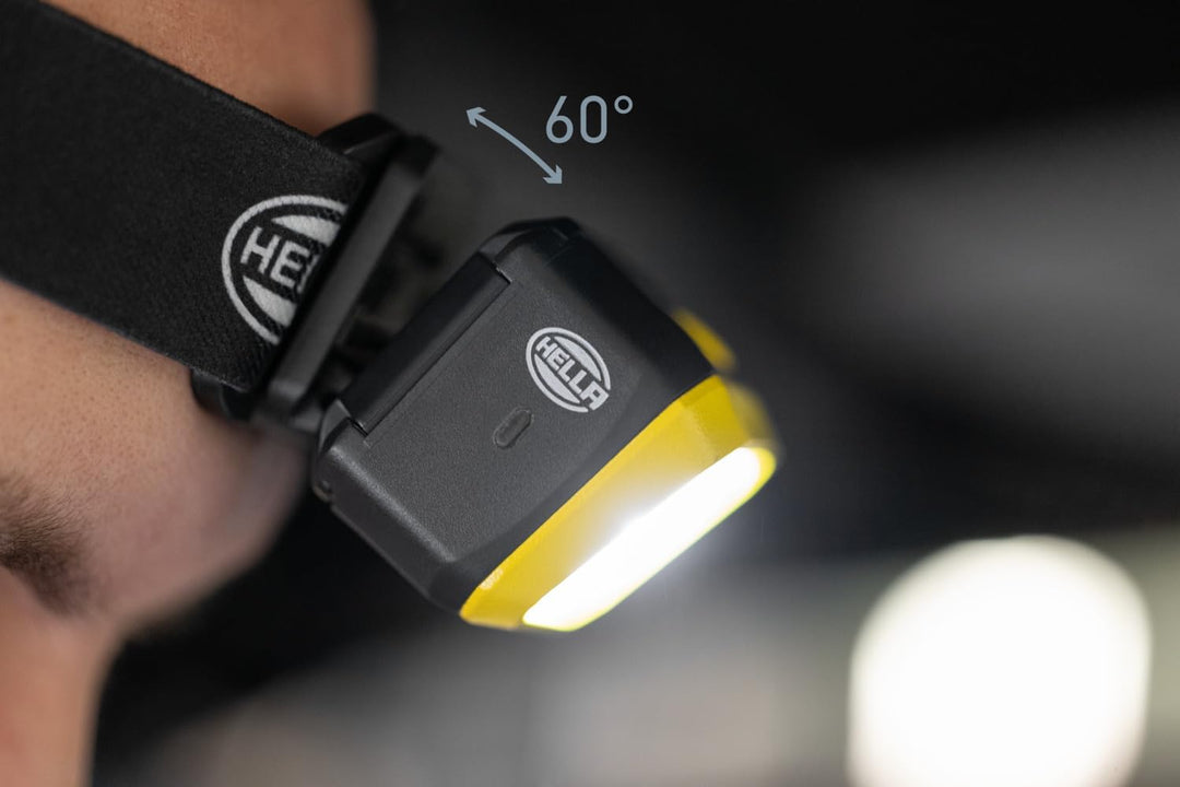 HELLA - LED-Handleuchte UHL500 - mit Magnet - 2XM 359 002-001 USB-Stirnlampe, USB-Stirnlampe
