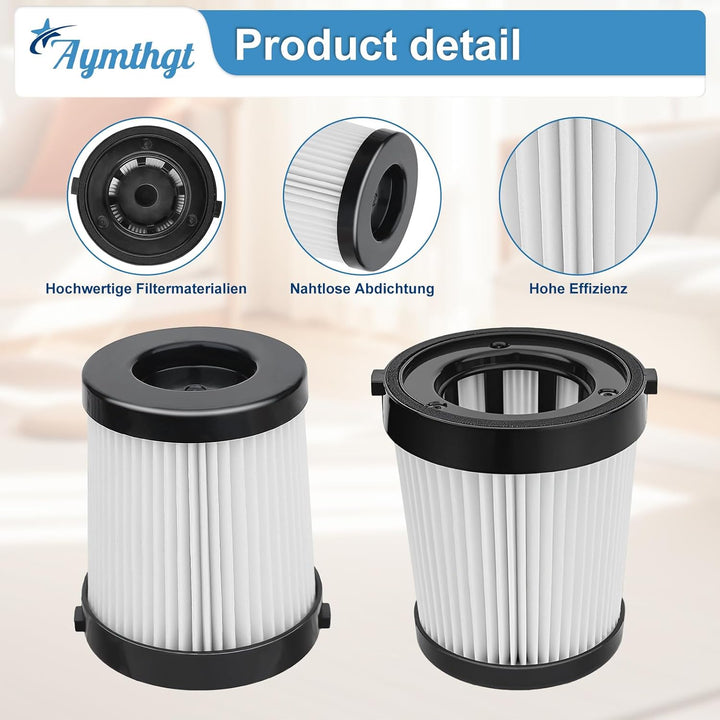4 Stück HEPA Filter für Lubluelu 202 Ersatzfilter,Staubsauger HEPA Filter kompatibel mit Fabuletta F