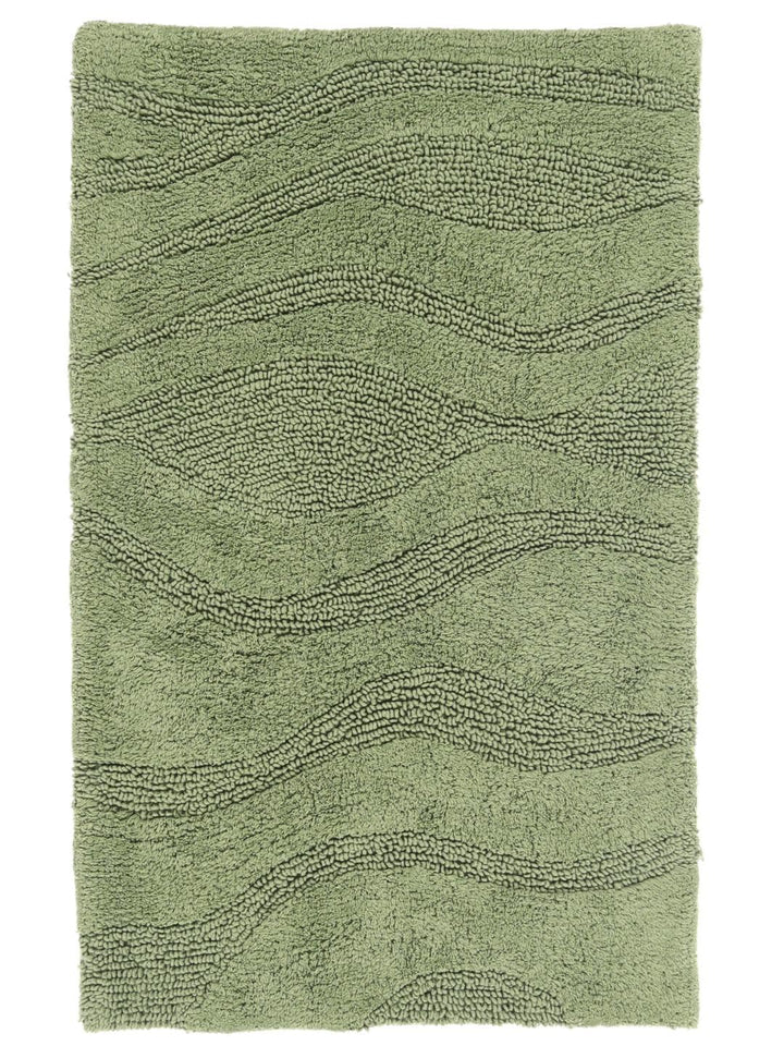 RugVista Badematte Breeze, 80 x 50 cm, Rechteckig, Mittelflor, Anti-Rutsch, Moderner Badteppich, Mas