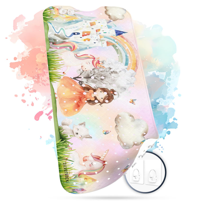 Badewannenmatte Kinder rutschfest [100x40cm] - Antirutschmatte Badewanne BPA frei - Badematte Kinder
