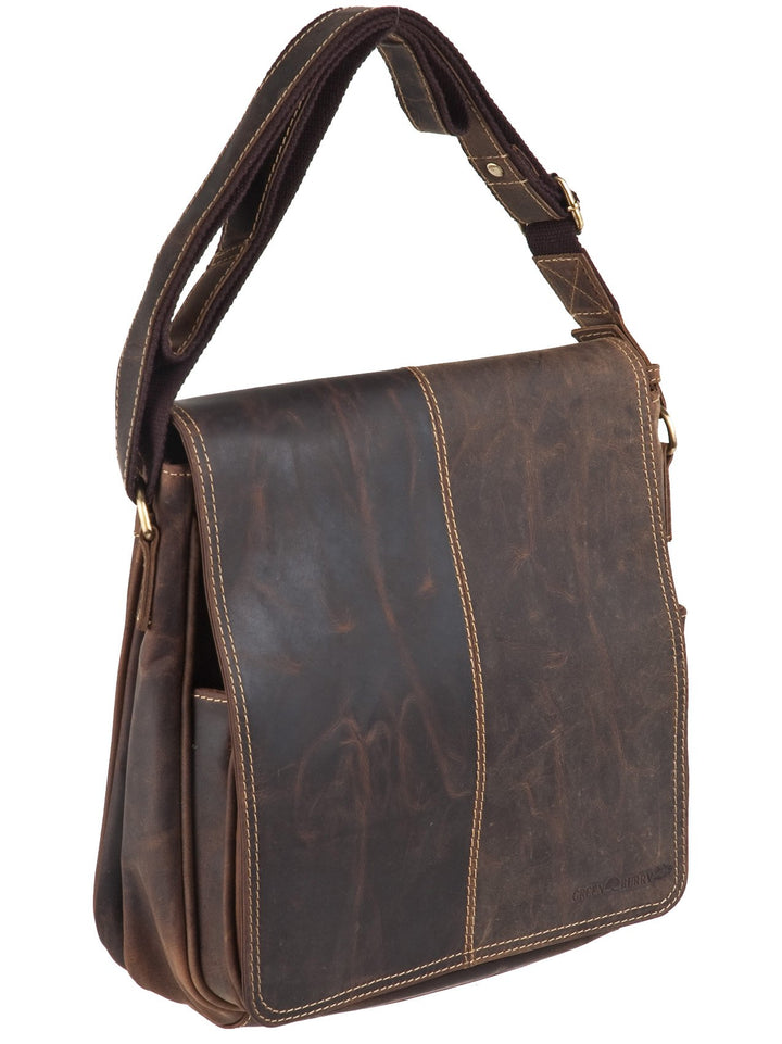 Green Burry Überschlagtasche Vintage braun 1729-25