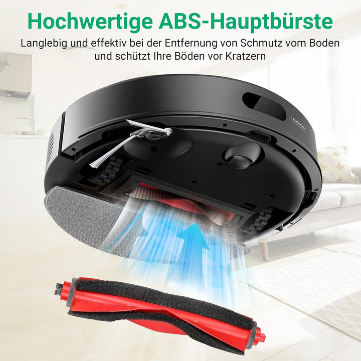 30 Stück Zubehör für Roborock Q10 S5+/Q10 S5/Q10 X5+ Saugroboter | 2 Hauptbürsten,4 Filter,4 Wischpa