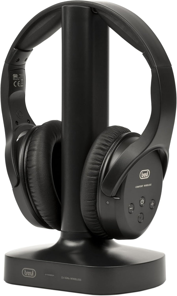 Trevi FRS 1480 R Stereo-Kopfhörer für TV, kabellos, HF-Empfänger, kabellos, Ladestation, digital, op