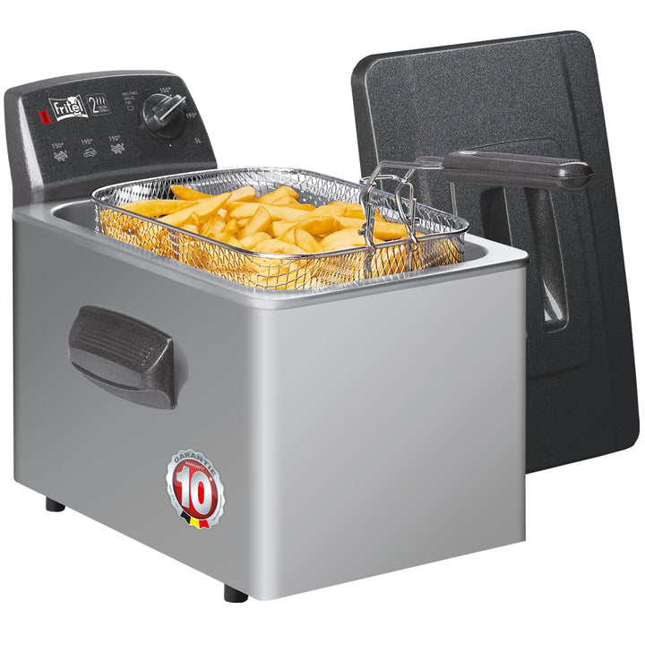 FRITEL Friteuse Turbo SF 4551M - Doppelwiderstand - 5 Liter - 3200W
