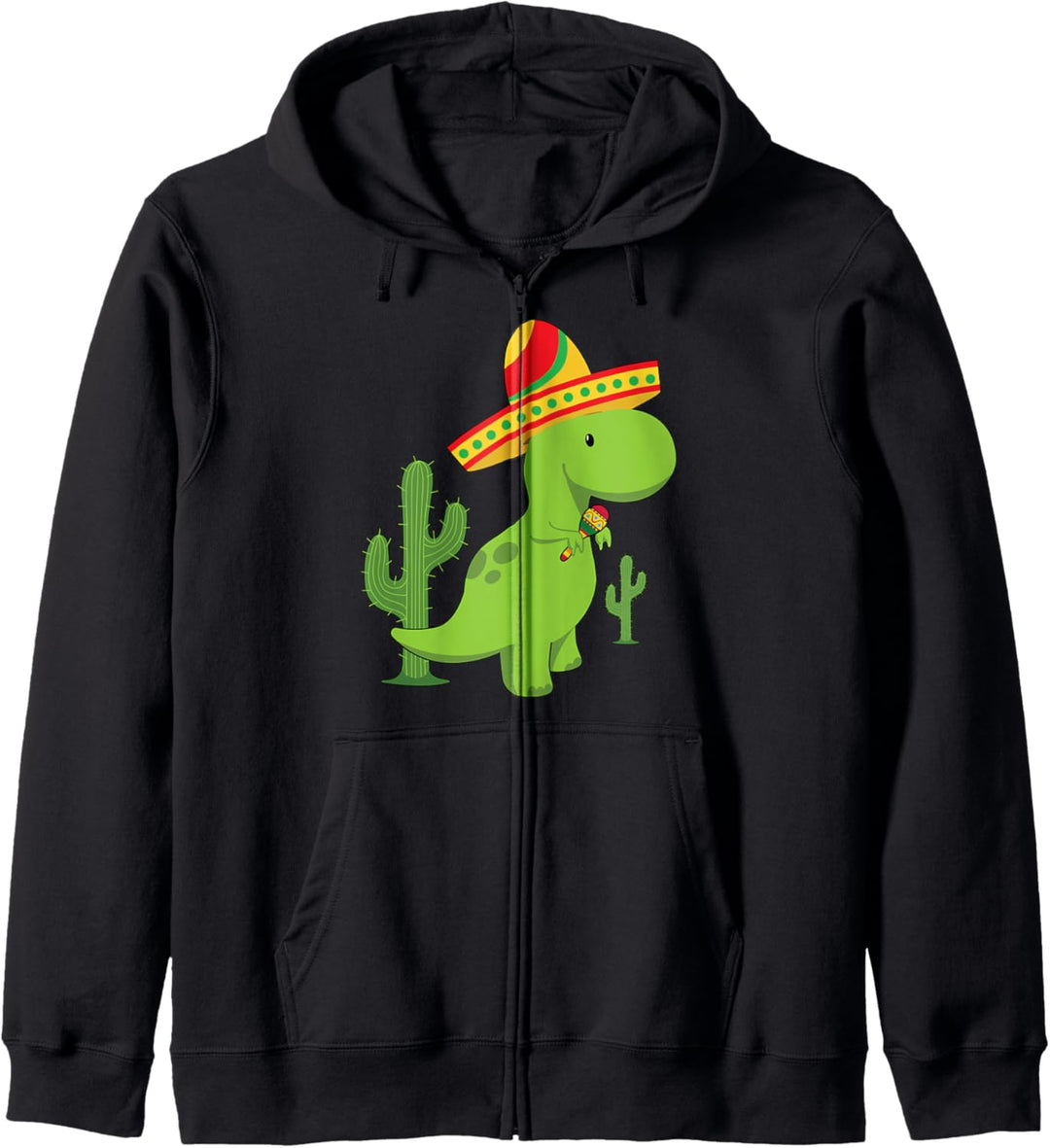 Cinco de Mayo T Rex Dinosaurier Kapuzenjacke