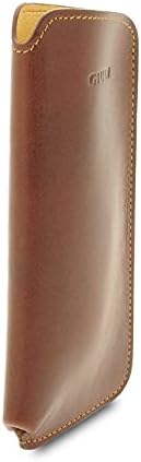 GIUDI ® - Brillenetui aus Kalbsleder, echtes Leder, braun, 17,50 x 7,00 x 3,00 cm,, Braun