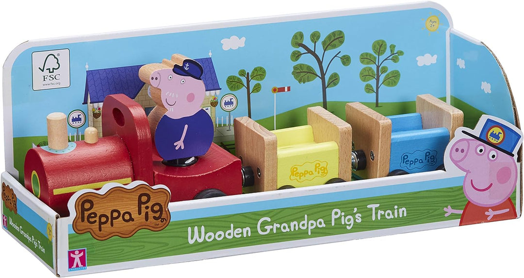 Peppa Pig PPC65 Opa Pig Zug 1, inklusive George-Figur, Spielzeug aus Holz