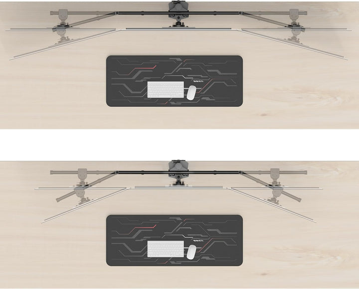 HFTEK - Bildschirmhalterung Für 6 Monitore Von 15 Bis 27 Zoll VESA 75/100 Arm Halterung Mount Monito