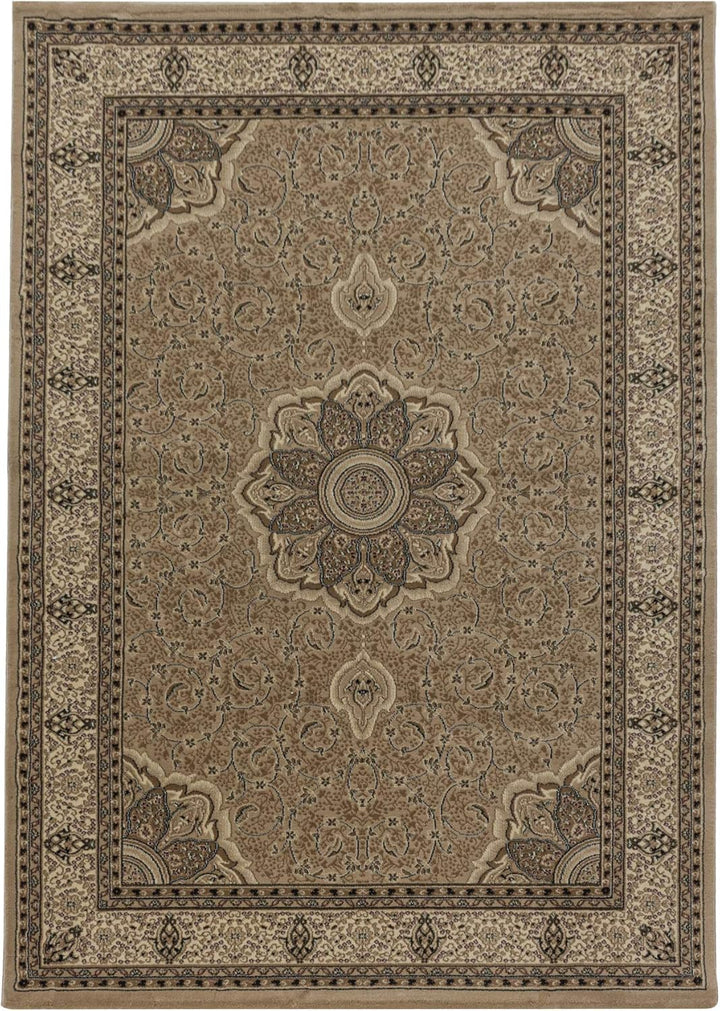 Carpetsale24 Orientteppich Kurzflor Orientalischer Teppich, Klassisch Oriental Ornament Medaillon De