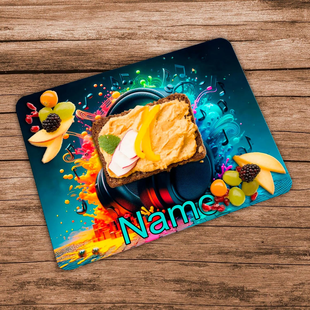 Vesperbrettchen mit Name/Frühstücksbrettchen Brotzeitbrettchen Schneidebrettchen mit Motiv und Perso