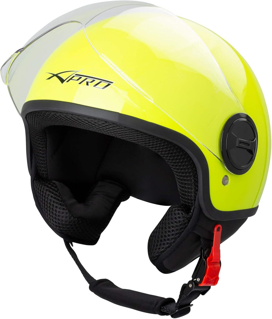 Motorradhelm Motorrad Roller Jet Helm Demi Avio Viser Homologiert SonicMoto 59 Flou, 59 Flou