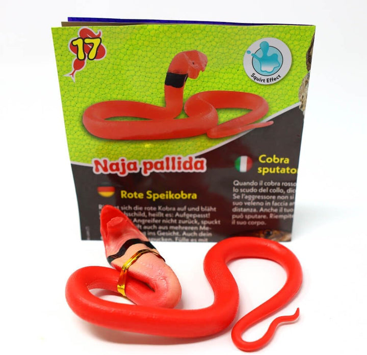 Generisch Blue Ocean Snakes Sammelfiguren 2024 - Planet Wow Farbwechsel Schlange - Figur 17. Rote Sp