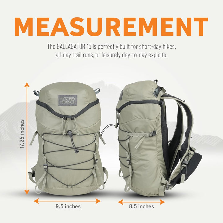 Mystery Ranch Gallagator 15 Reisetasche zum Wandern Rucksack Daypack Zweig S-M, Zweig S-M