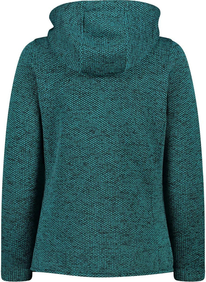 CMP Damen Woman Jacket Fix Hood Jacket 36 Lagoon-nero, 36 Lagoon-nero