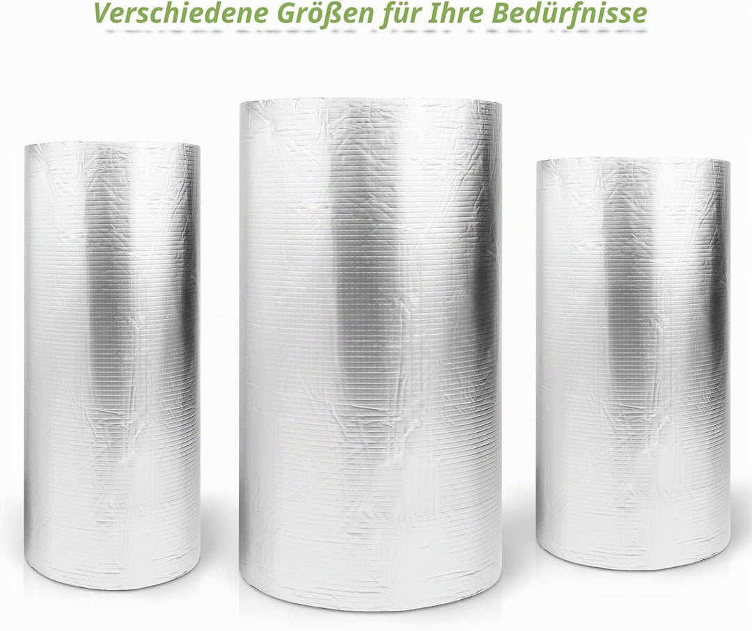 Dripex Aluminium selbstklebend Isolierfolie Dämmfolie, Dicke 5mm, Dachisolierung Isolierungsfolie Wä