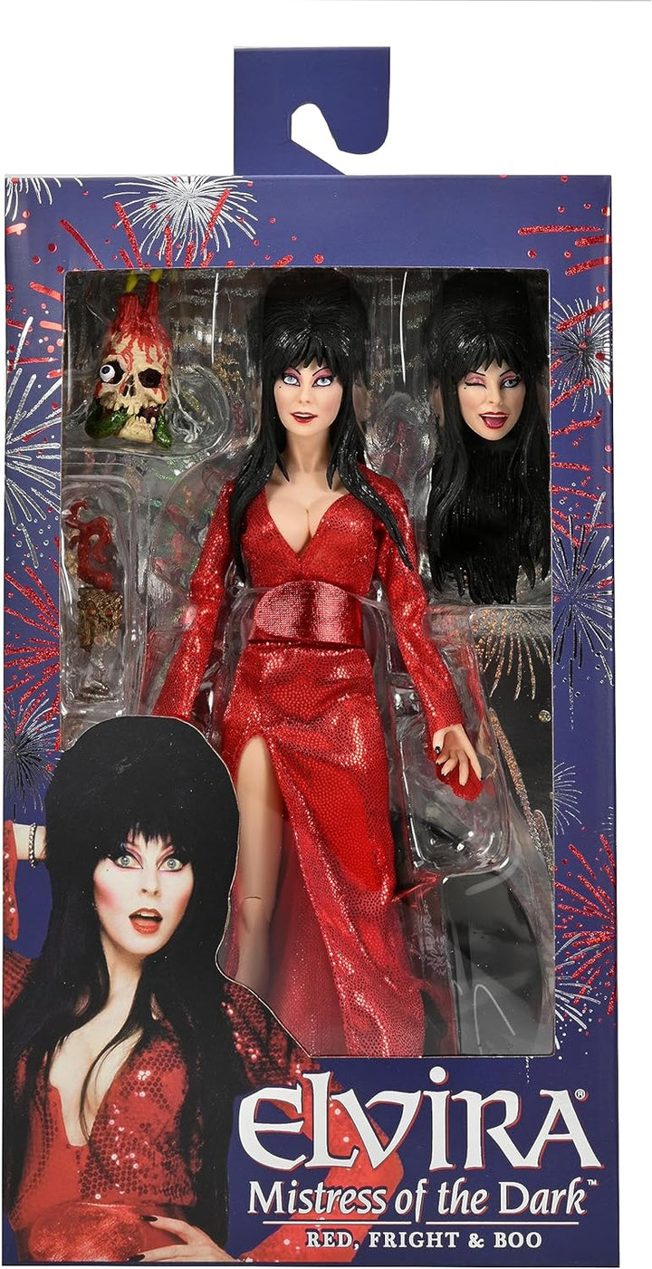 Neca - Elvira Red Fright and Boo 20,3 cm grosse bekleidete Actionfigur