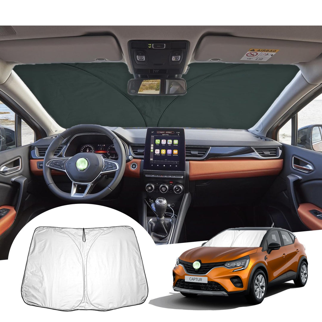 GAFAT Kompatibel mit Renault Captur 2013-2023 Sonnenschutz Frontscheibe Innen, Captur 2 Captur 1 Win