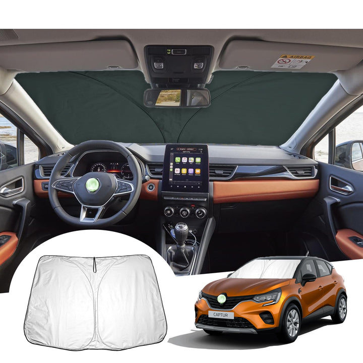 GAFAT Kompatibel mit Renault Captur 2013-2023 Sonnenschutz Frontscheibe Innen, Captur 2 Captur 1 Win