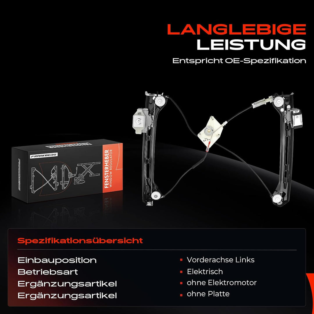 Frankberg Fensterheber Vorne Links Kompatibel mit Beetle 5C1 5C2 5C7 5C8 Schrägheck Cabriolet 2012-2