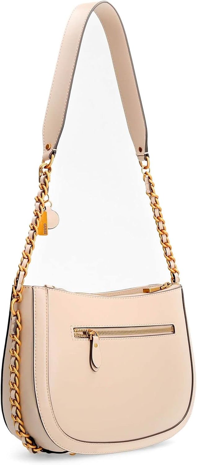 Guess Damen ABEY HOBO Damenhandtasche, Beige