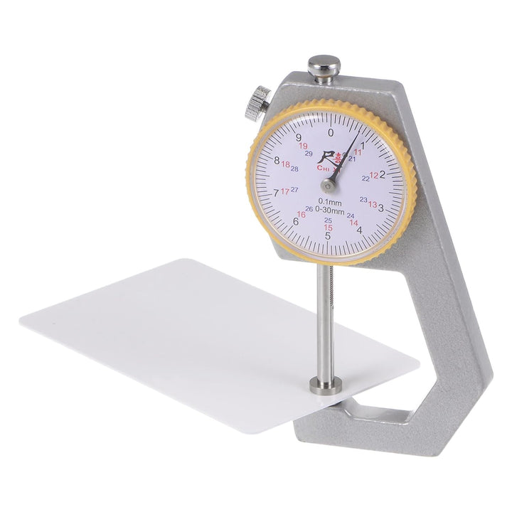 QUARKZMAN Zeiger-Dicken Messgerät 0-30mm | 0.01mm Mechanische Dicke Tester Gauge flachen Kopf für di