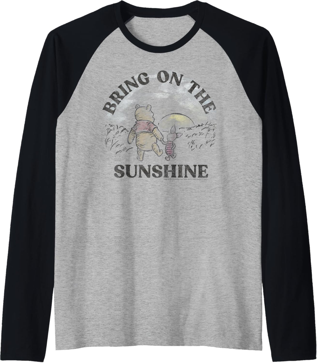 Disney Winnie The Pooh Piglet And Pooh Bring On The Sunshine Raglan