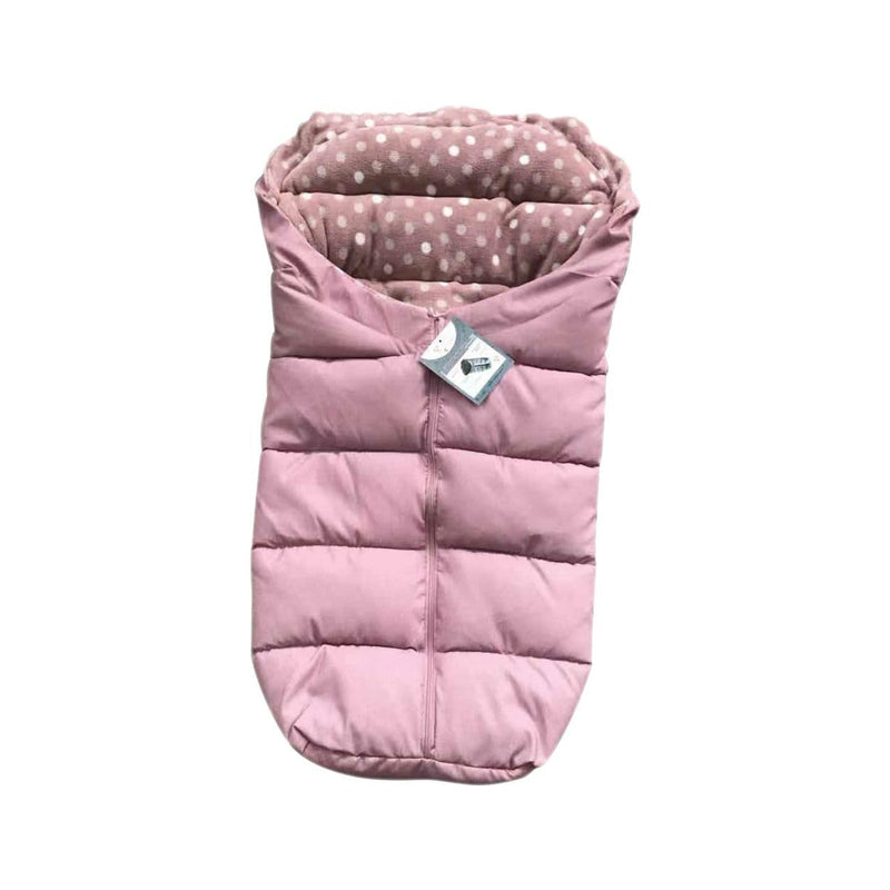 Cangaroo Fusssack Cuddle, für Kinderwagen Thermofleece wasserdicht Reissverschluss, Farben:rosa, ros