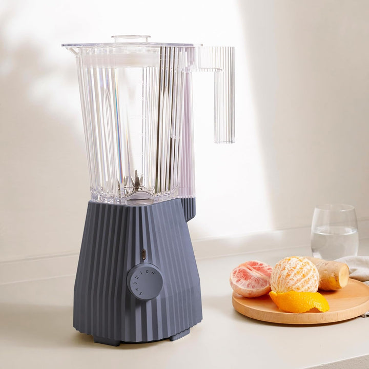 Alessi Plissé MDL09 G - Standmixer mit Abgestufter Karaffe, Thermoplastisches Harz, Europäischer Ste
