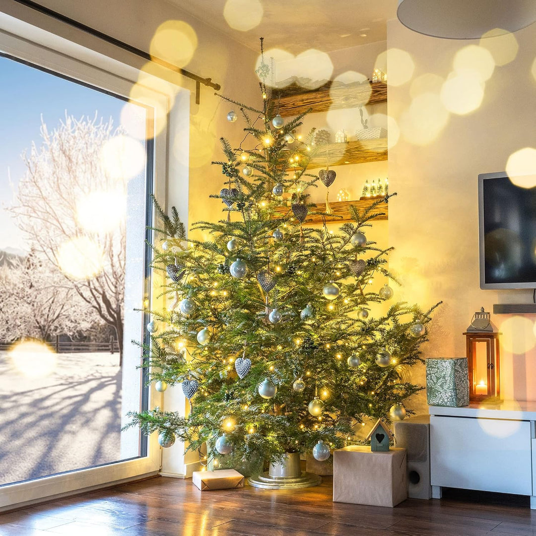 KADAX Weihnachtsbaumständer, Christbaumständer mit Wasserbehälter, Tannenbaumständer für einen echte
