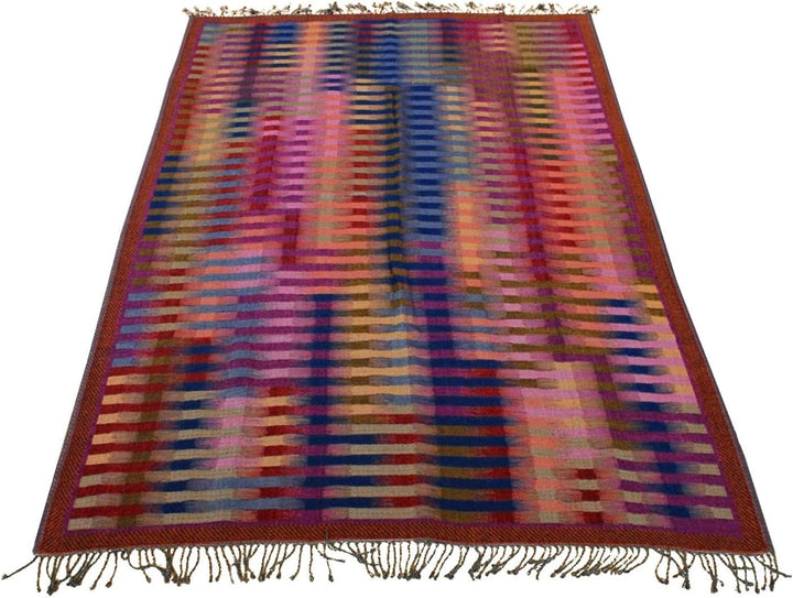 Lorenzo Cana - Wolldecke Jacquard gewebt aus feinster Wolle vom Merinolamm, Wohndecke Decke Sofadeck