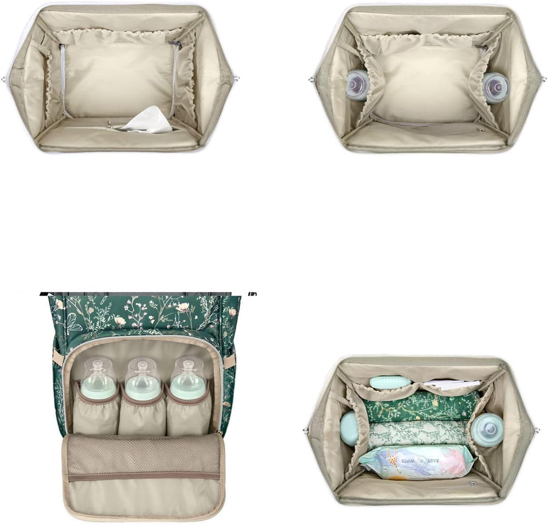 kikka boo Siena Grey Tasche Grün Gemustert, Grün Gemustert