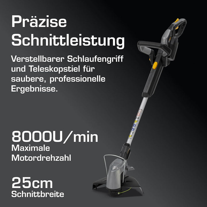 Alpina ATR 20 Li Kit Akku-Rasentrimmer, Schnittbreite 25cm, mit 20V (2Ah) Akku & Ladegerät