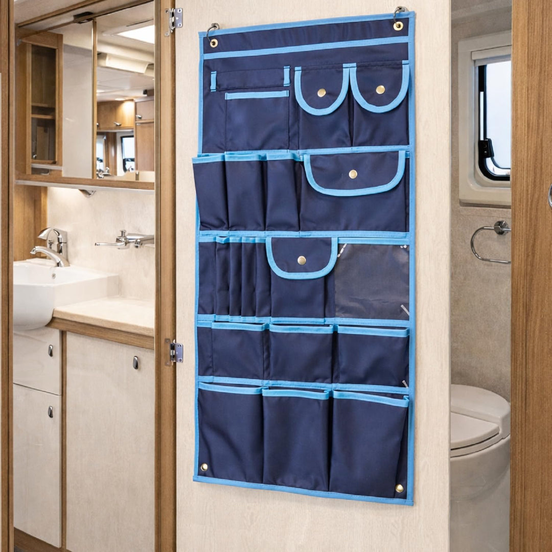 Preiswert&Gut Camping Organizer Hängeaufbewahrung 74x39 cm mit 17 Fächern 2 Stück für Wohnwagen Wohn