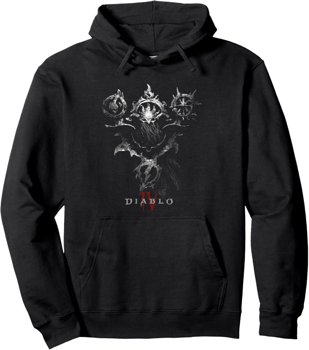 Diablo VI Sorcerer Mask Icon Magic Symbols Pullover Hoodie