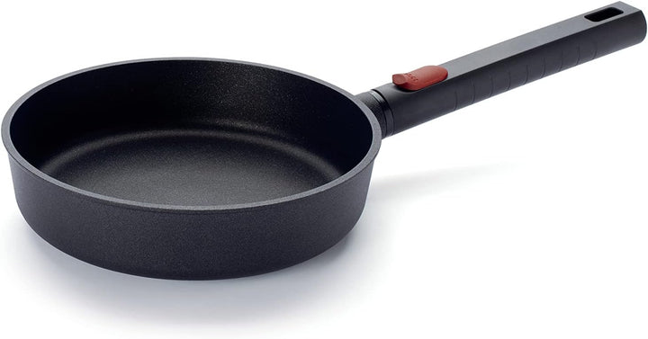 Woll Diamond Logic XR Flachpfanne - Induktiv -, Ø 20 cm, 5 cm hoch, mit abnehmbarem Stiel - Geeignet