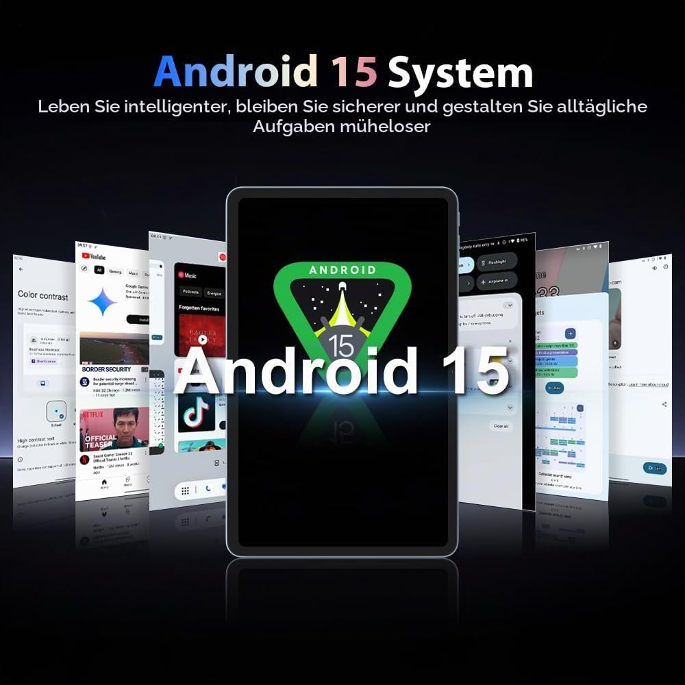 Blackview Mega 2 12 Zoll Tablet Android 15 Tablets, 24GB RAM+256GB ROM, 120Hz 2.4K FHD+ Gaming Table
