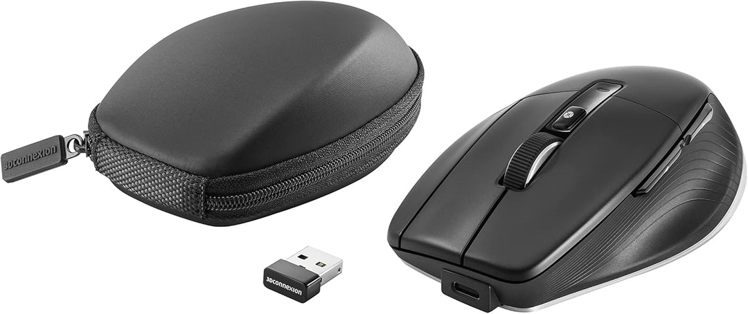 3Dconnexion CadMouse Pro Wireless (Ergonomische Maus, optisch, kabellos, USB-C, Rechtshänder, schwar