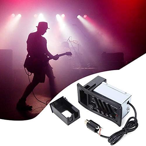 Akustikgitarren-Tonabnehmer 4-Band-Vorverstärker-EQ-Equalizer Piezo-Tonabnehmersystem für Akustikgit