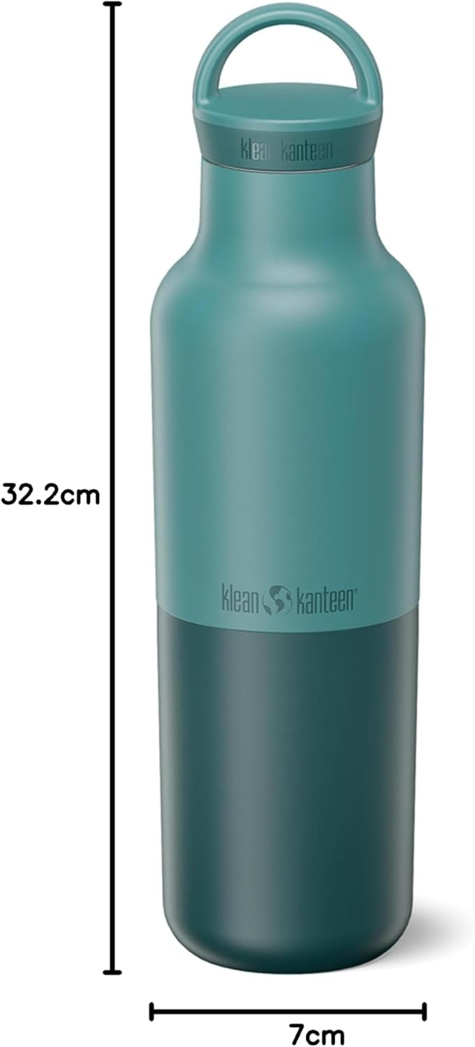Klean Kanteen Rise klassische Isolierflasche aus Edelstahl, mit Bogenschlaufenverschluss, in der Far