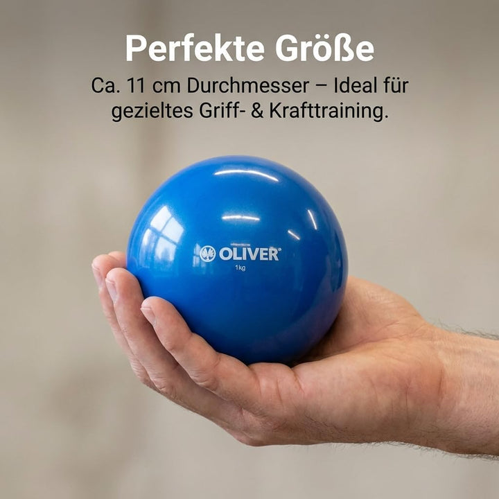 Oliver – Gewichtsbälle 1 Paar – Pilatesball ideal für Fitness, Functional Training, Yoga & Pilates –