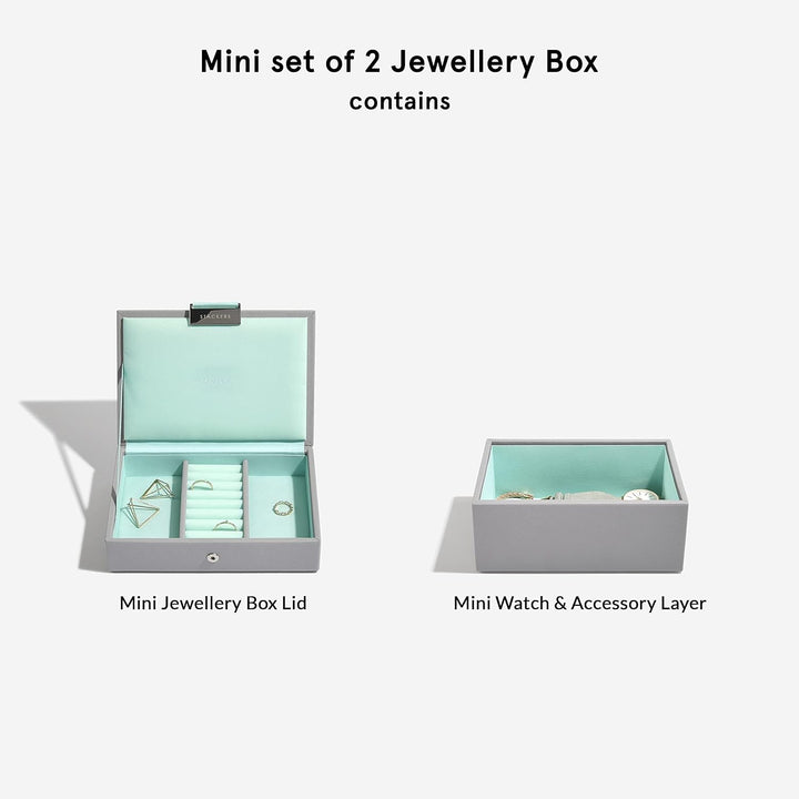 Stackers Grau Mint Mini Schmuckschatulle
