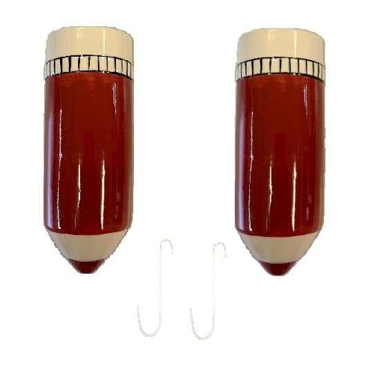 Luftbefeuchter 2er Set Keramik Luftbefeuchter Bleistift Rot Bordeaux, für Kinderzimmer, zur Befestig