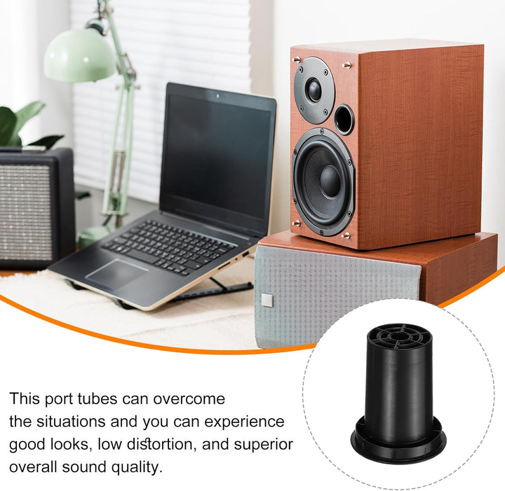 QUARKZMAN 6 Stück 82x110mm Lautsprecher Bassreflexrohr Subwoofer Portrohr Bass Woofer Box Lautsprech